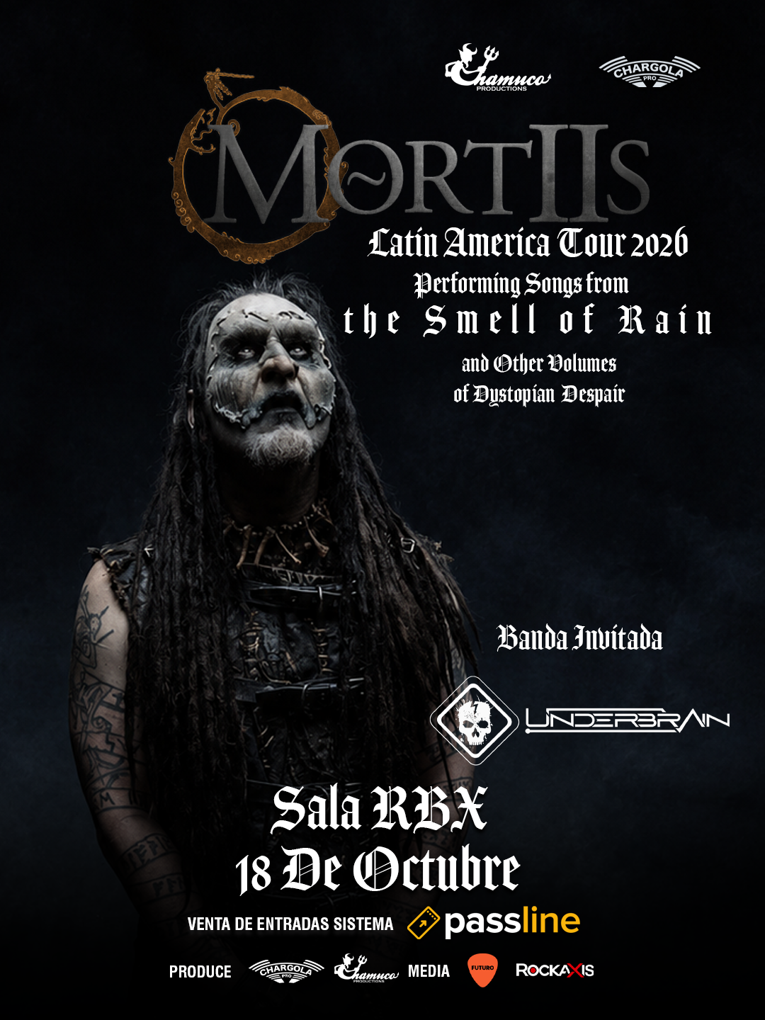Underbrain abrirá el regreso de Mortiis a Chile